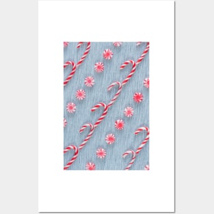 Candy Canes and Peppermint Pinwheels Posters and Art